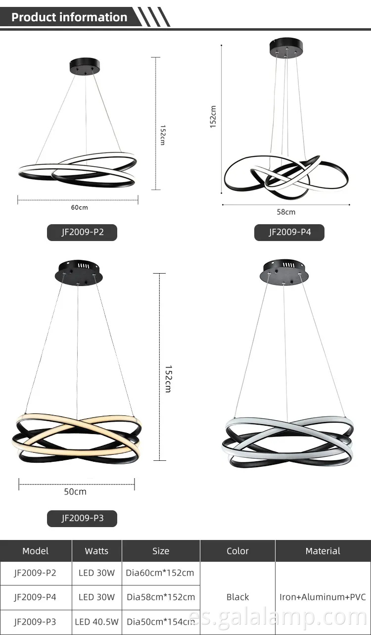 Lámpara lineal de acero negro elegante para salas de estar